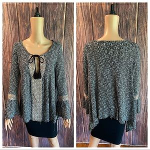 Altar'd State Black and White Blouse